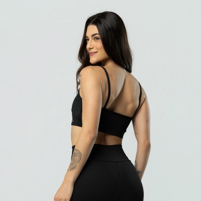 Top Alcinha Alta Sustentação Preto