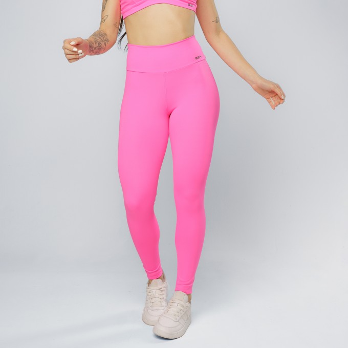 Calça Legging Poliamida Prime Rosa