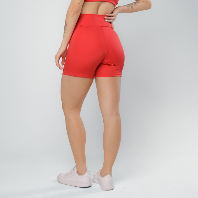 Short Cós Cruzado Vermelho