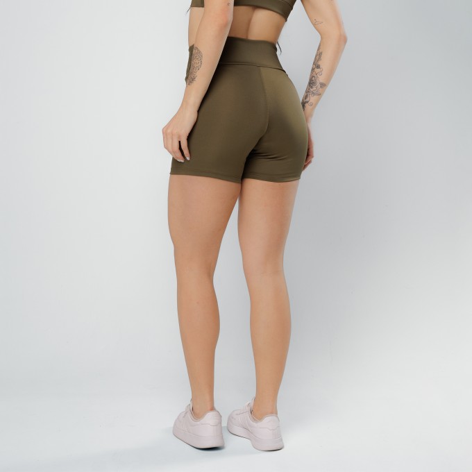 Short Cós Cruzado Verde Militar