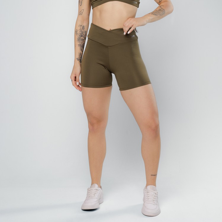 Short Cós Cruzado Verde Militar