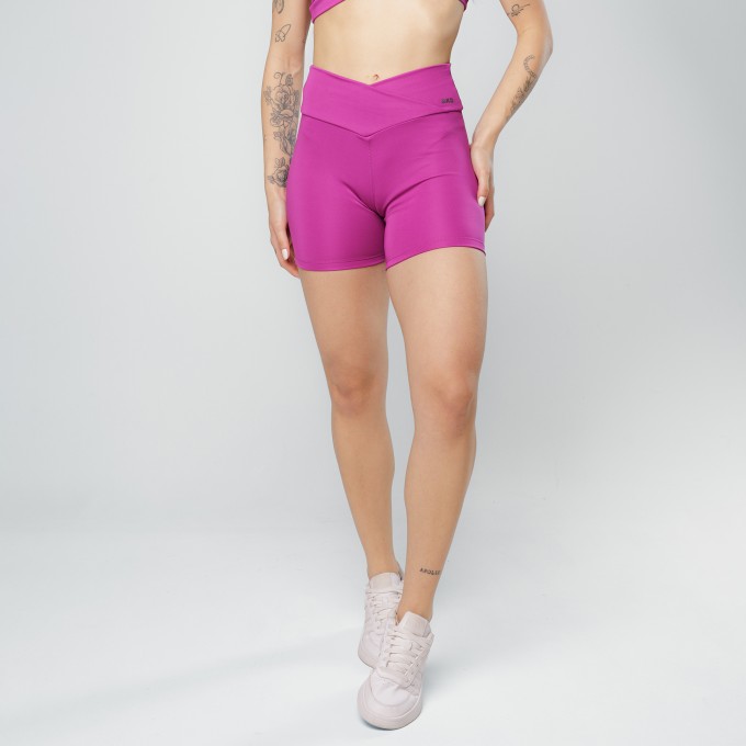 Short Cós Cruzado Fúcsia