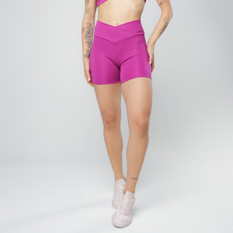 Short Cós Cruzado Fúcsia