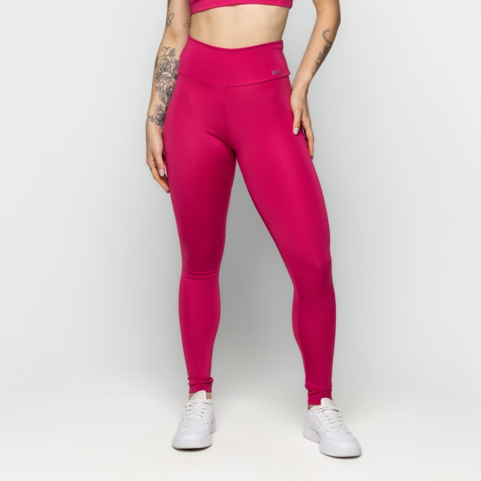 Calça Legging Cintura Alta Rosa