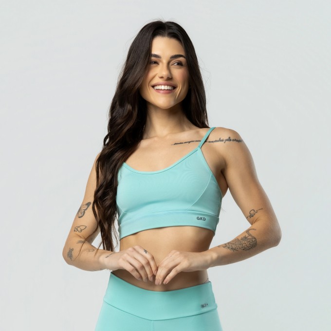 Top Alcinha Alta Sustentação Verde