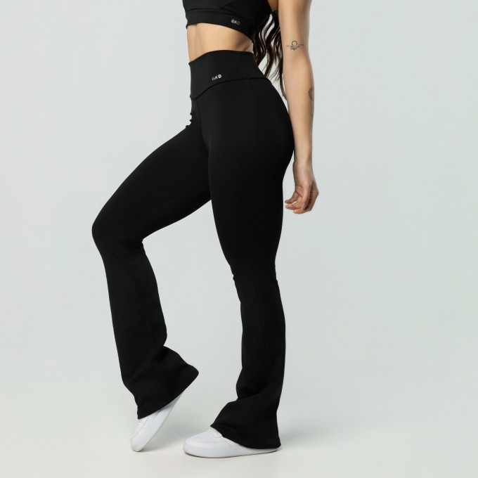 Calça Legging Flare Preta