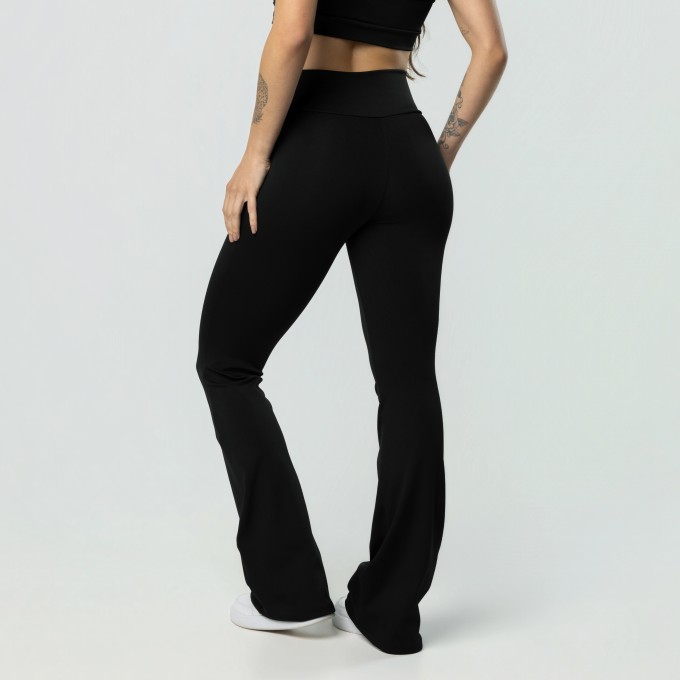 Calça Legging Flare Preta