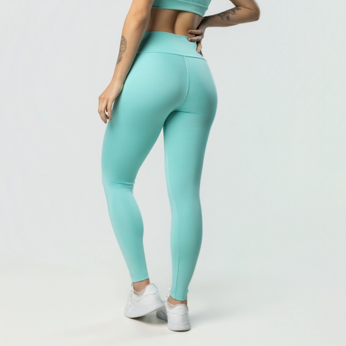Calça Legging Com Bolsos Verde