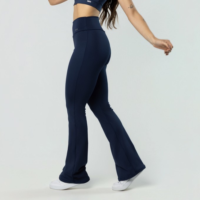 Calça Legging Flare Azul Marinho
