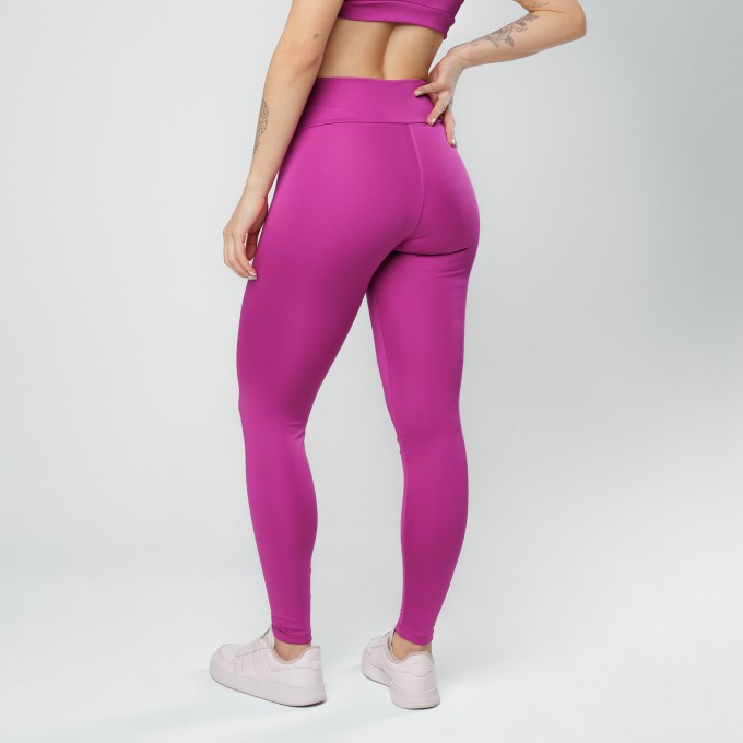 Calça Legging Cós Cruzado Fúscia
