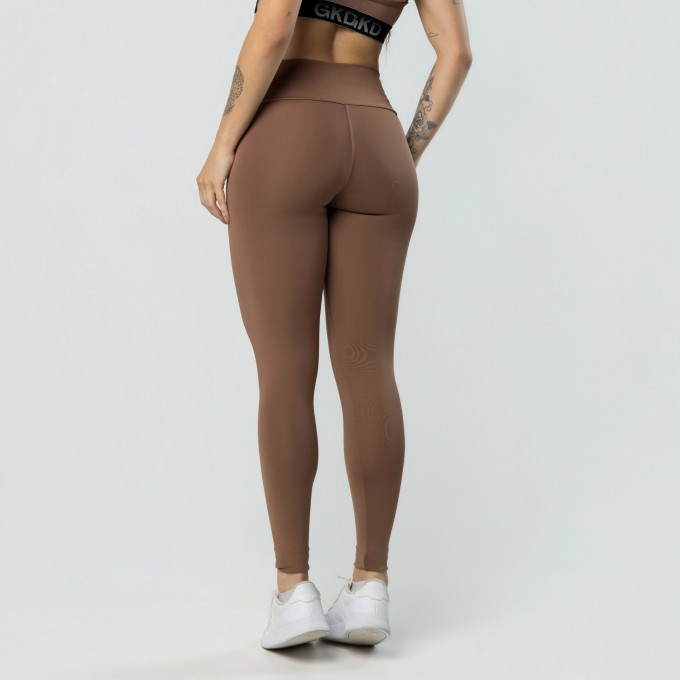 Calça Legging Cintura Marrom
