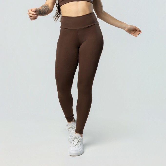 Calça Legging Cintura Café